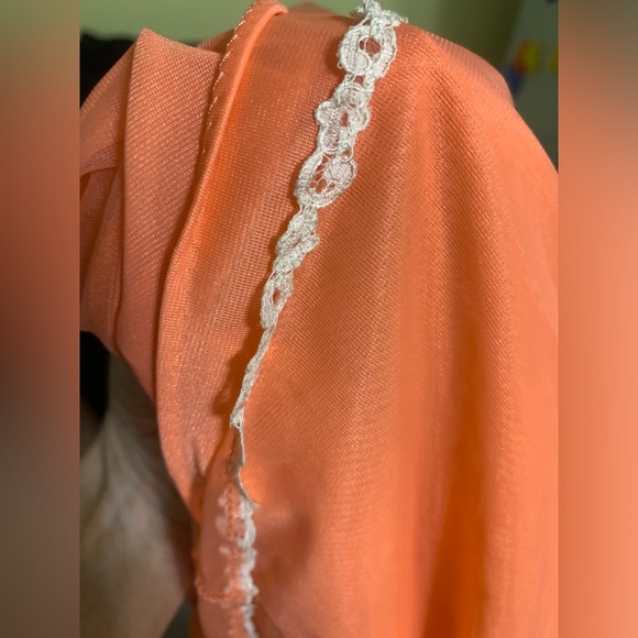 Vintage Peach Nightie Nightgown by Gossard Artemis, Nylon, Size S - Picture 7 of 10